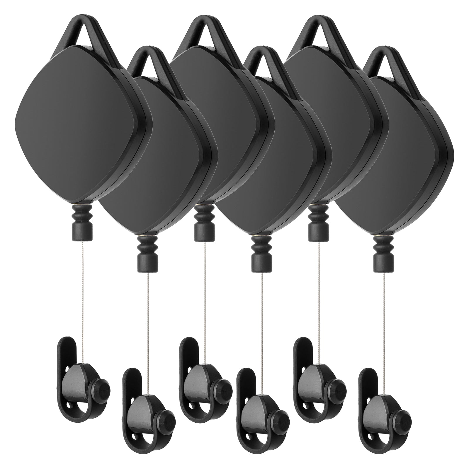 VR Cable Management, 6 Pack VR Pulley System Fits Quest/Rift S/Valve Index/HTC Vive/Vive Pro/HP Reverb G2/PSVR/PS VR2 VR Accessory, Compatible with Quest Link Cable Automatic Shrink Reel Box VR Pull Hook
