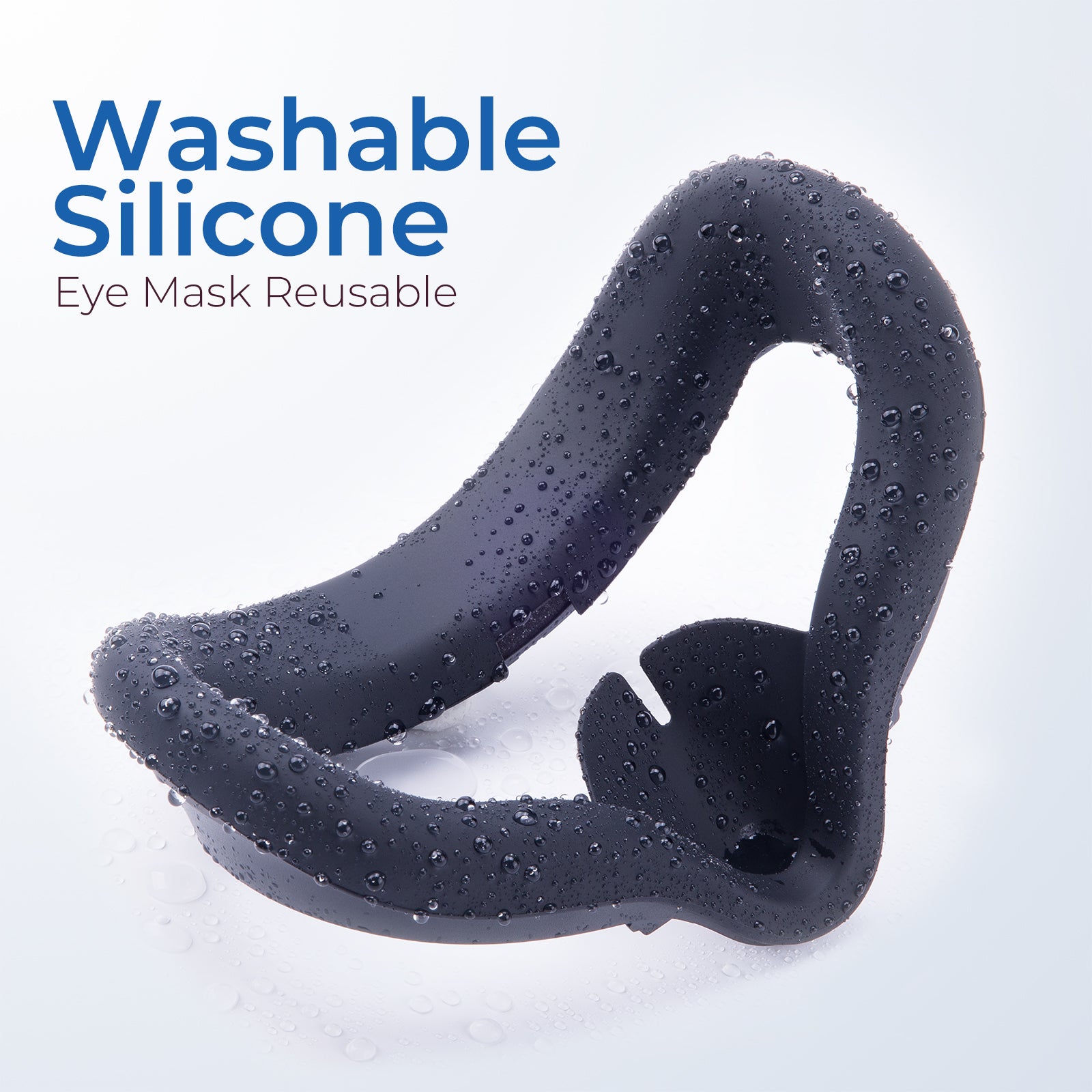 VR Cover Compatible with Oculus Quest 2 Replacement Silicone Eye Face Pad Cushion Mask Sweatproof Dustproof Washable Lightproof Anti-Leakage Case for Oculus Quest 2 Accessories
