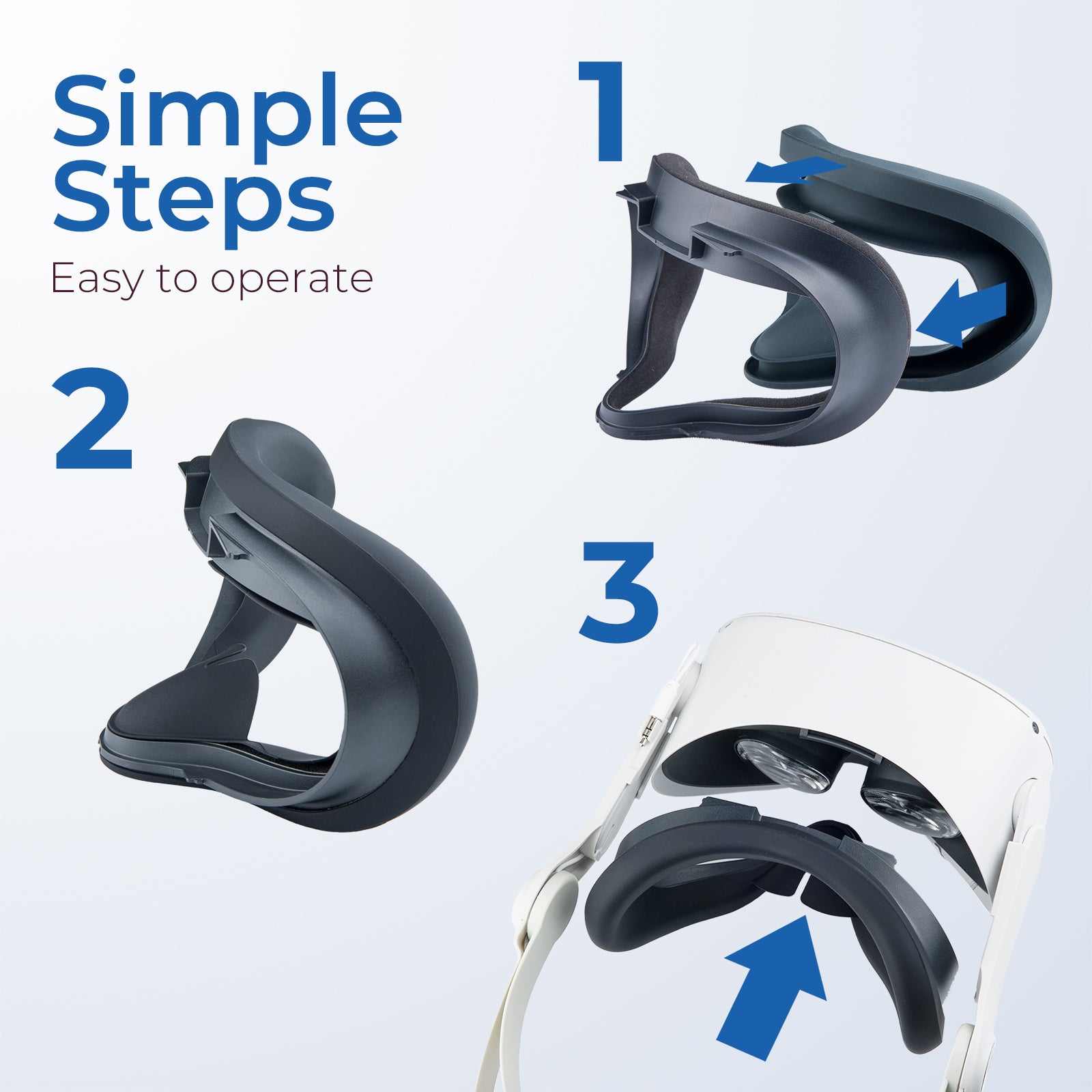 VR Face Pad Compatible for Oculus Quest 2