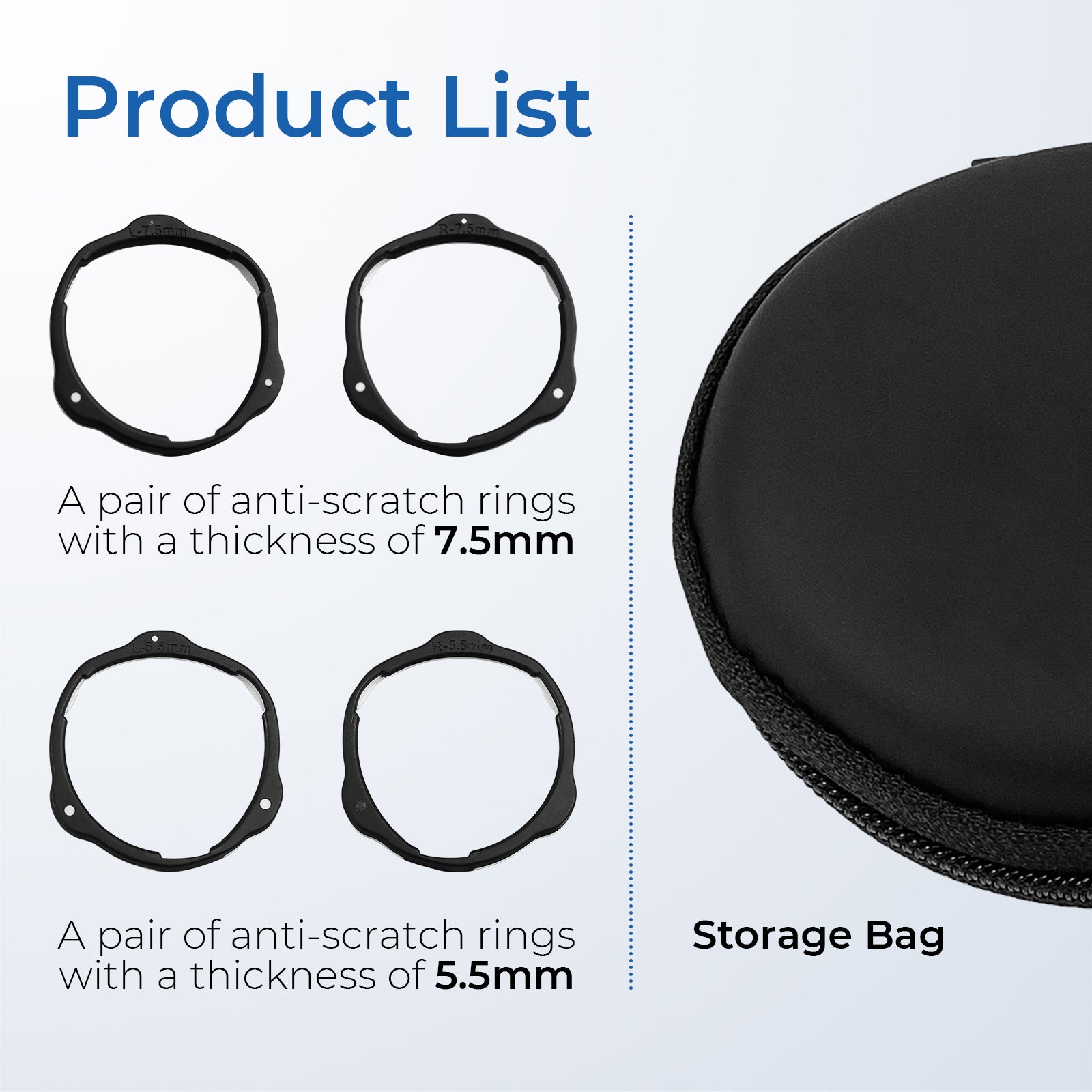 Lens Anti-Scratch Ring Protect Myopia Glasses from Scratches VR Accessories for Oculus Quest 2 accessories