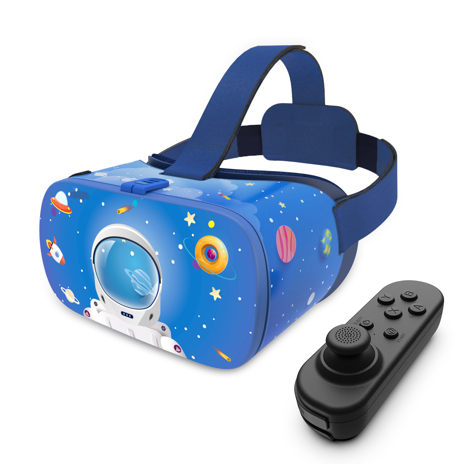 DESTEK VR Dream Headset with Controller for Kids, Best Phone VR Headset Compatible with Android & iPhone