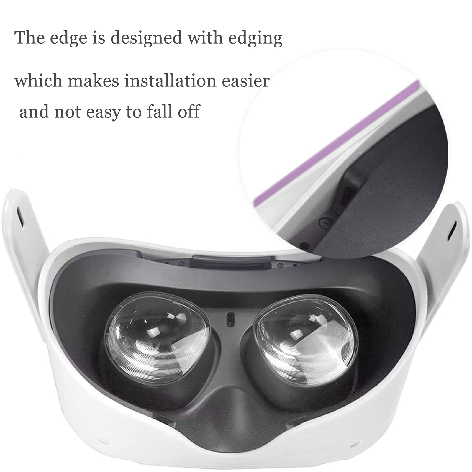 Silicone Protective Shell Cover for Meta/Oculus Quest 2 | Anti Scratch Anti  Dust Anti Shock(White & Black)