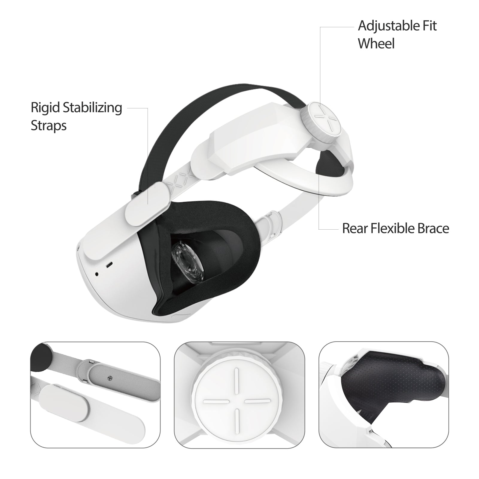 Insten Head Balance Cushion Pad For Oculus Quest 2 Vr Headset Strap, Tpu  Back Padding Accessories To Reduce Pressure On Head : Target