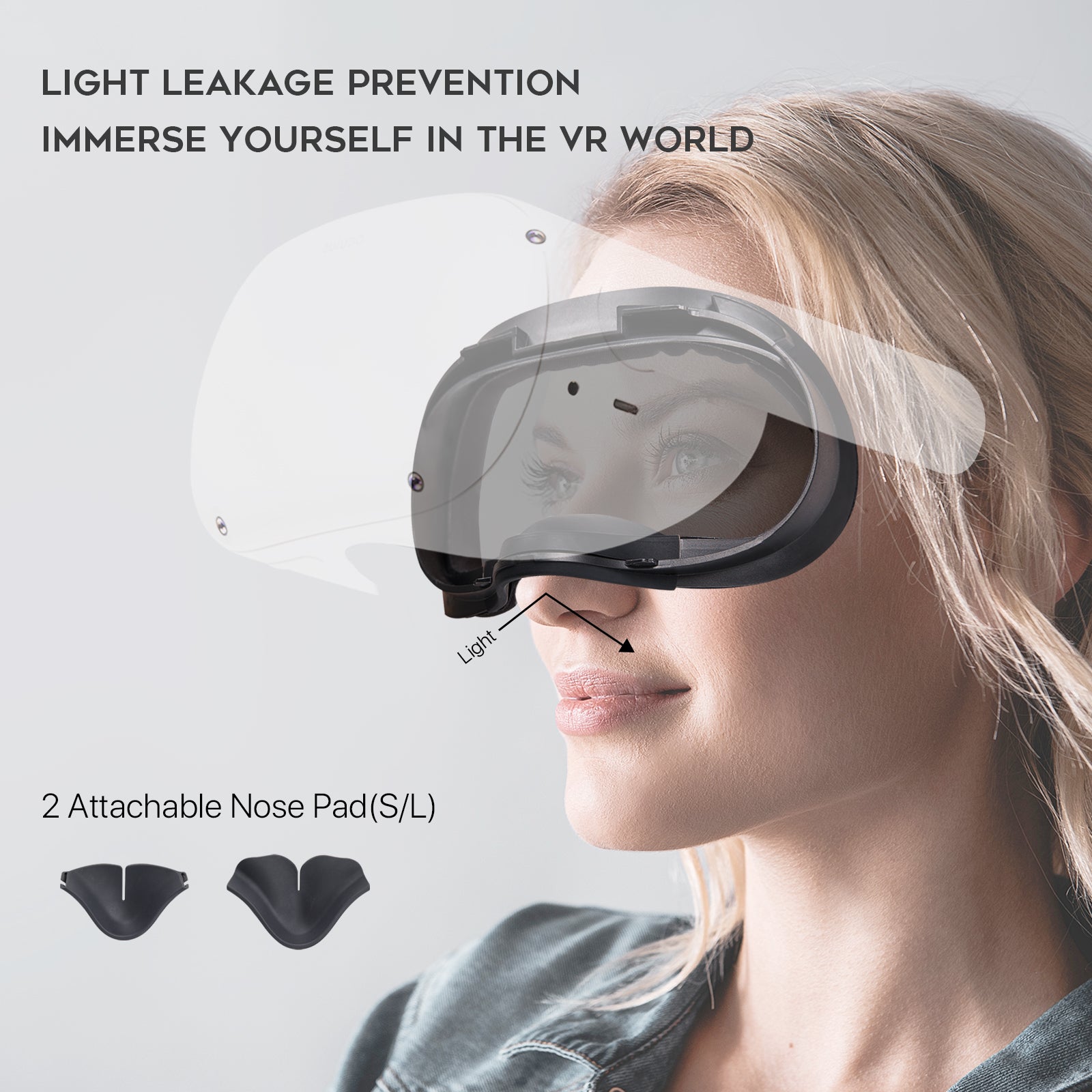 DESTEK VR Face Cover Facial Interface Accessories for Oculus Quest 2