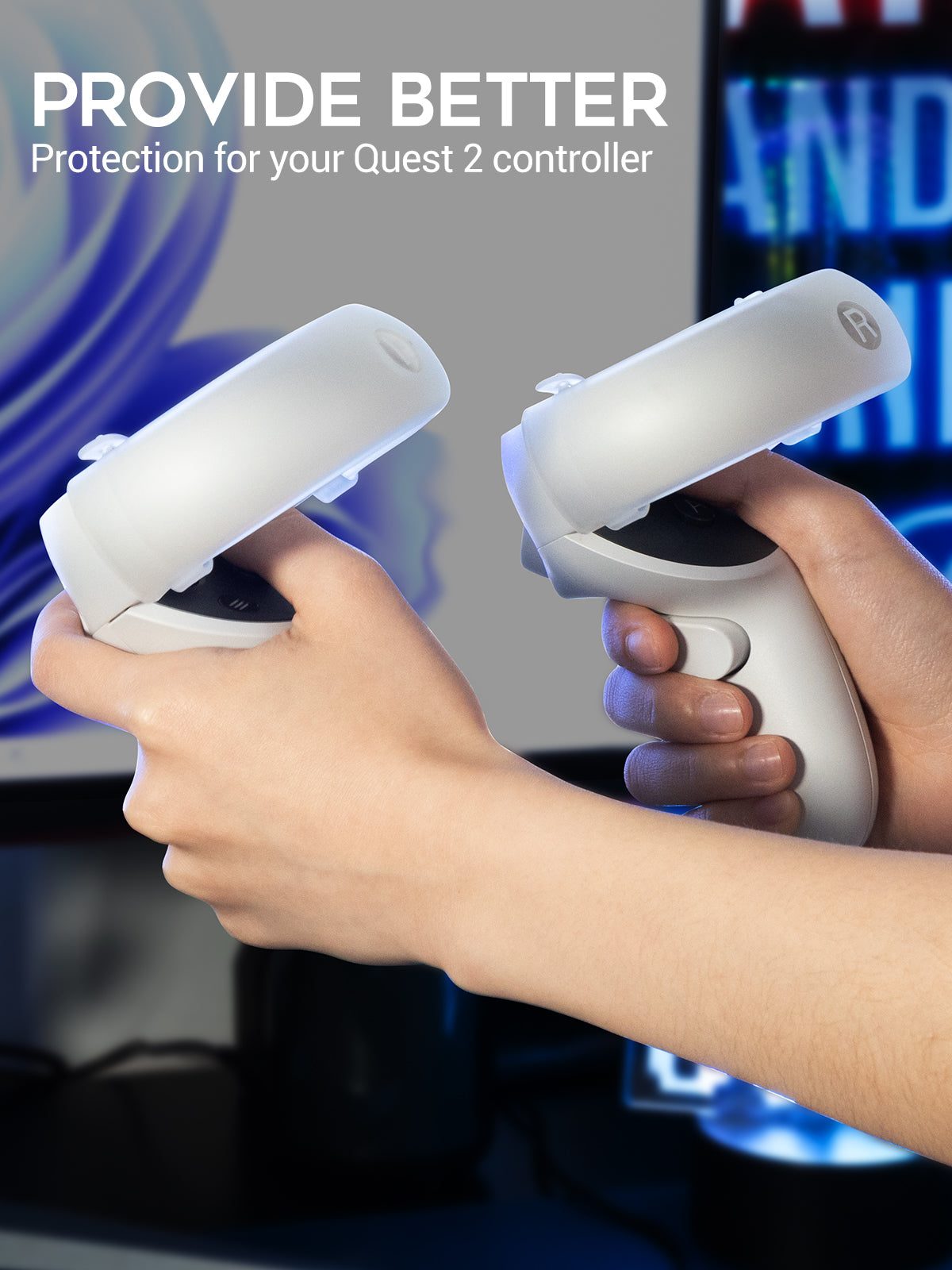 CB2 Anti-Throw Handle Silicone Grip Cover for Meta Quest Pro